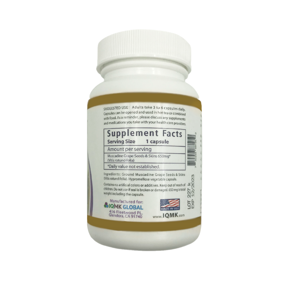 MusNatural Grape Seeds and Skin Capsules